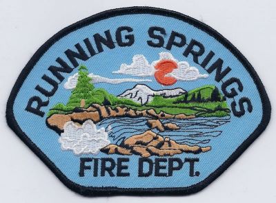 CALIFORNIA Running Springs
This Patch is for trade
