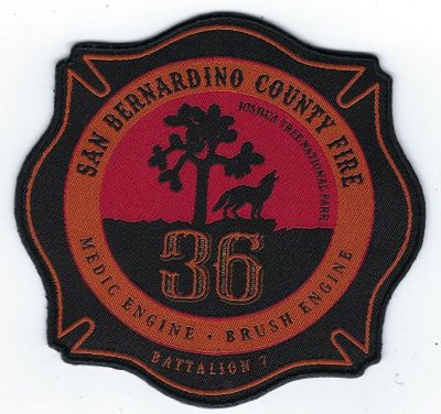 CALIFORNIA San Bernardino County Station 36 Joshua Tree National Park
This patch is for trade
