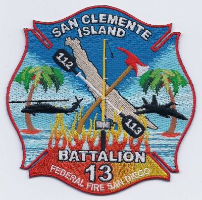CALIFORNIA San Clemente Island Federal Fire
This patch is for trade
