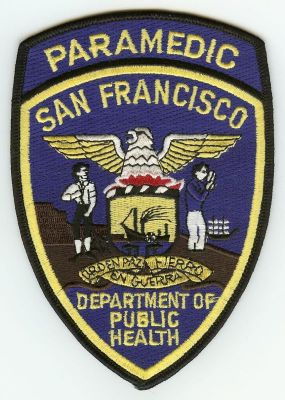CALIFORNIA  San Francisco DOH Paramedic
This patch is for trade
