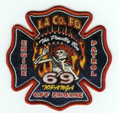 CALIFORNIA  Los Angeles County E-69
This patch is for trade
