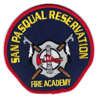 CALIFORNIA  San Pasqual Reservation Fire Academy
This patch is for trade
