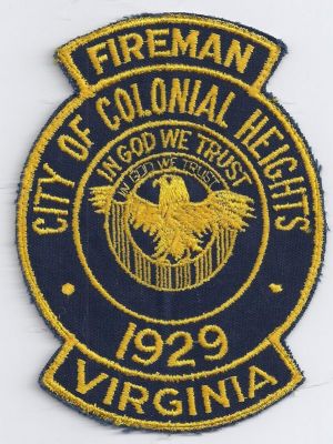 VIRGINIA Colonial Heights
This patch is for trade
