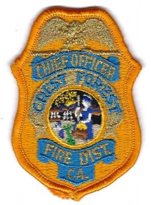 Crest Forest Chief Officer (CA)
Defunct 2013 - Now part of San Bernardino County Fire
