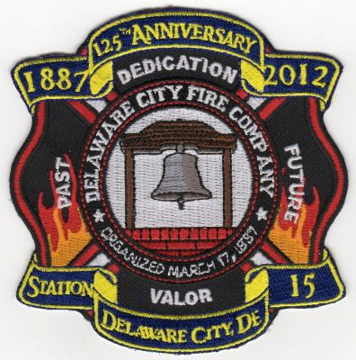 Delaware City Station 15 125th Anniversary 1887-2012 (DE)
