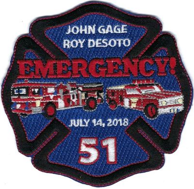 Emergency 51 TV Series John Gage Roy Desoto Commemorative (CA)
