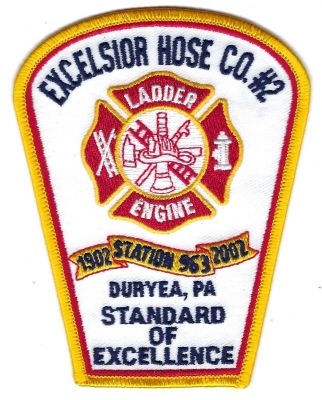 Excelsior Hose Company #2 Station 963 100th Anniversary 1902-2002 (PA)
