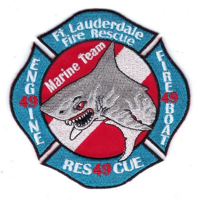 Fort Lauderdale E-49 R-49 Fireboat Marine Team (FL)
