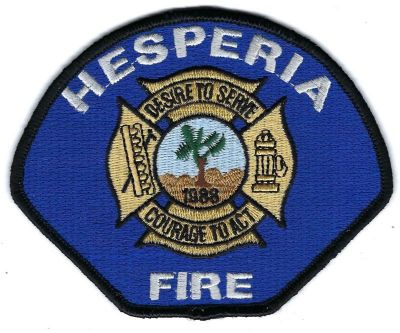 Hesperia (CA)
Defunct 2004 - Now part of San Bernardino County Fire
