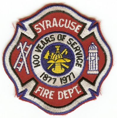 NEW YORK Syracuse 100th Anniv. 1877-1977
This patch is for trade
