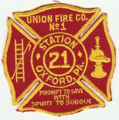 PENNSYLVANIA Union Fire Co. Station 21
This patch is for trade
