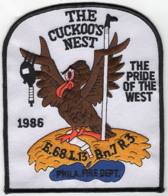 Philadelphia E-68 L-13 BN-7 R-3 1986 (PA)
