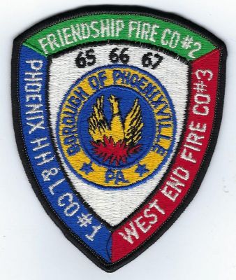Phoenixville Fire Companies 65 66 67 Friendship FC #2-Phoenix HH&L #1-West End FC #3 (PA)
