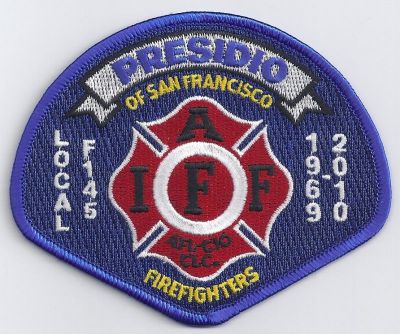 Presidio National Park Service IAFF L-145 (CA)
 Defunct 2010 - Now part of San Francisco Fire Department
