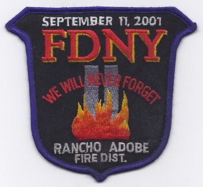 Rancho Adobe FDNY 9-11 Memorial (CA)
