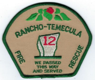 Riverside County Station 12 Rancho-Temecula (CA)
Defunct - Now Temecula Station 12
