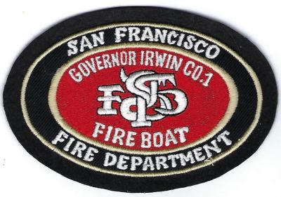 San Francisco Fire Governor Irwin Company 1 Fire Boat (CA)
