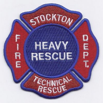 CALIFORNIA Stockton Heavy Rescue Technical Rescue 
This patch is for trade
