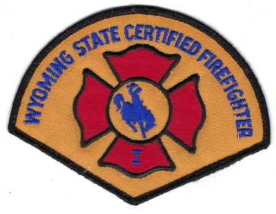 Wyoming State Certified Firefighter 1 (WY)
