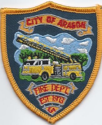 aragon fire dept - hat patch - polk county ( GA ) 
