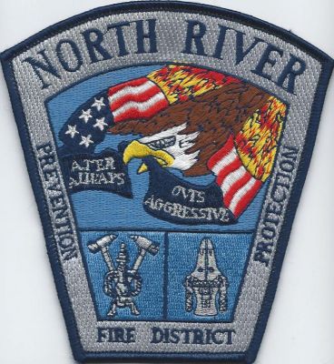 north river fire district , palmetto , manatee county ( FL ) CURRENT 
many thanks to north river fire district for the trade. 
North River Fire District was formed in 1988 from Ellenton Fire Control District and Palmetto Fire Control District.
