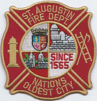 st. augustine fire dept - St. Johns co. ( FL ) error patch
error patch - missing the E in st. augustine 
